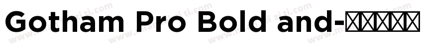 Gotham Pro Bold and字体转换